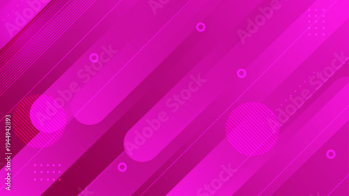 Creative magenta pink abstract illustration with layered geometric elements for fashion and modern lifestyle branding