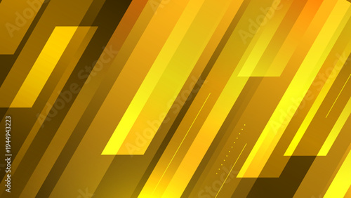 Radiant yellow and amber abstract background with layered geometric shapes for summer promotions and positive energy