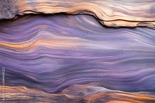 Colorful Abstract Swirls of Purple, Orange, and Brown in Natural Materials for Background