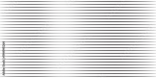 Abstract black horizontal lines with tapered wave effect, creating a modern optical illusion pattern for stylish backgrounds and contemporary graphic design.