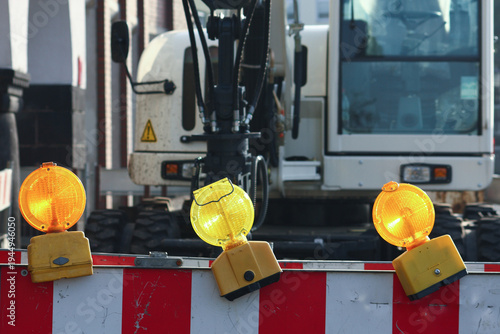Baustelle mit Bagger