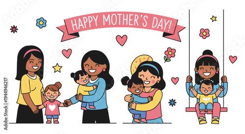 Celebrating Motherhood A Compilation of Heartwarming Moments Between Mothers and Children on Mother's Day