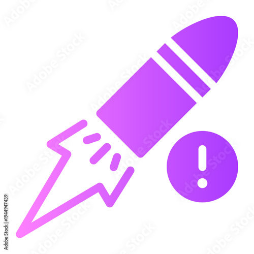 warning gradient icon