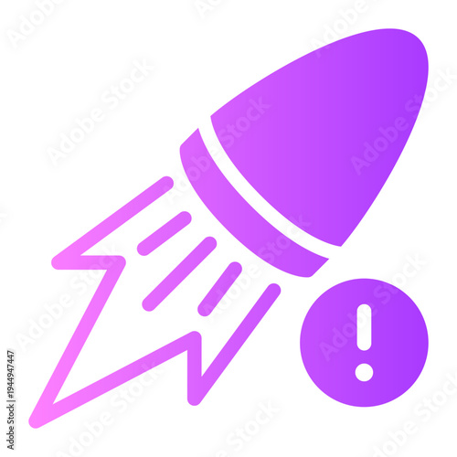 warning gradient icon
