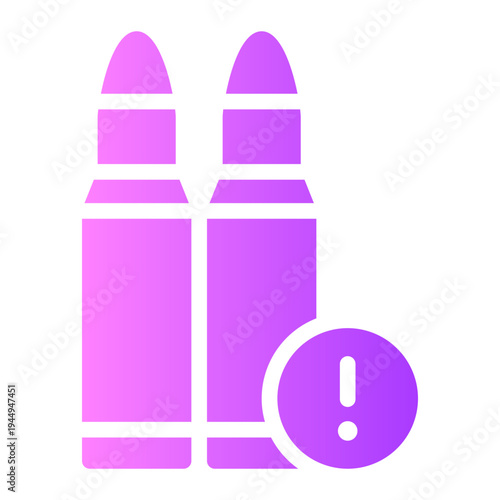 warning gradient icon