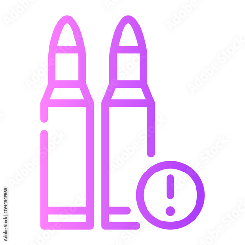 warning gradient icon