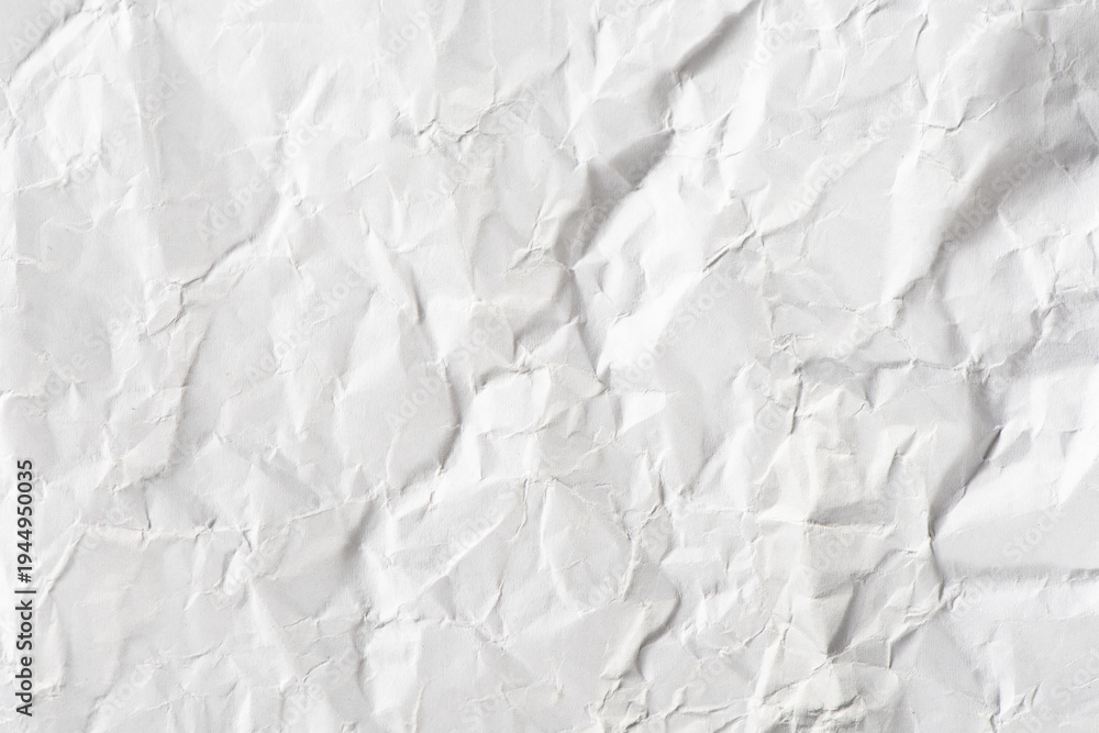 Obraz premium white crumpled paper texture background 
