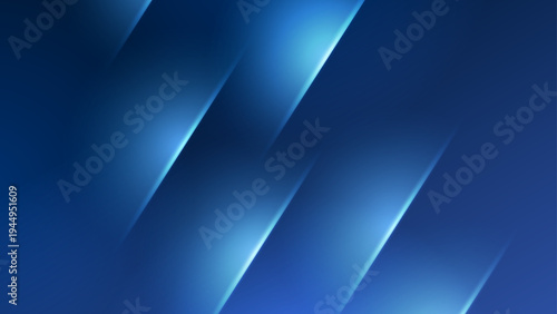 Minimalist blue design with smooth glowing stripes and tech aesthetic