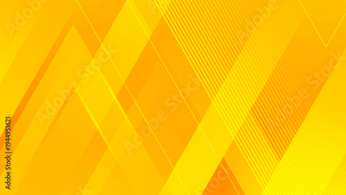 Vibrant sunny backdrop with sharp overlapping shapes and line patterns