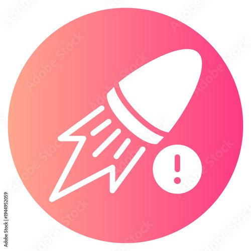 warning gradient icon
