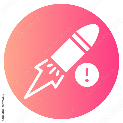 warning gradient icon