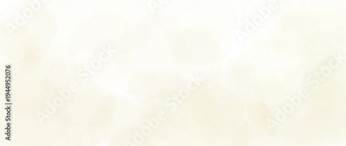 Soft beige watercolor effect background. Light ivory watercolour gradient texture. Cream blurred paint splashes wallpaper for birthday or wedding design. Vector pale champagne marble backdrop