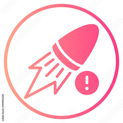 warning gradient icon