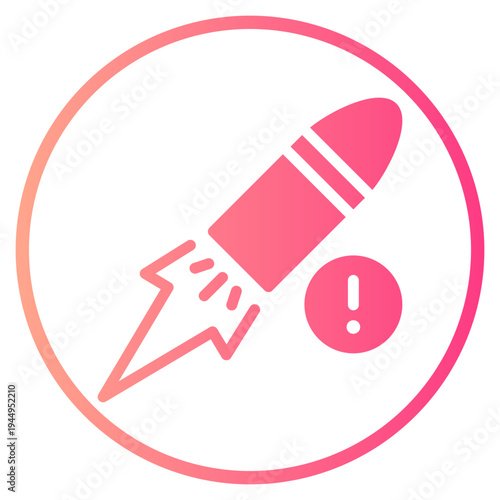 warning gradient icon