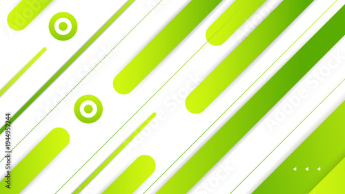 Clean minimalist backdrop featuring vibrant lime green slanted shapes