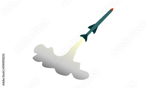 Missile launches illustration design vector