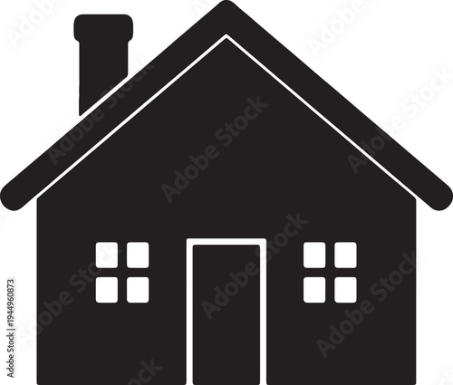 House icon symbol family home building with real estate