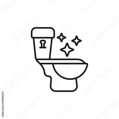 toilet icons minimalist flat style design, toilet Vector illustration on white background