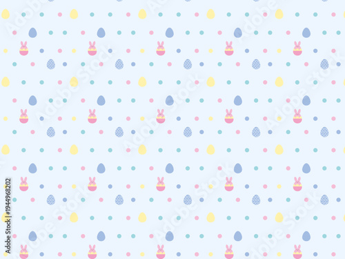 イースターのポップでかわいい背景素材