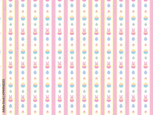 イースターのポップでかわいい背景素材