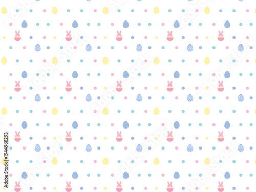 イースターのポップでかわいい背景素材