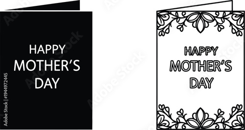 Happy mother's day greeting cards Vector