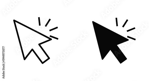 Cursor Click Icon Action Selection Digital