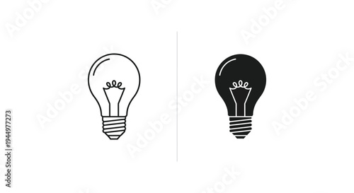 Lightbulb Concept Duo Idea Generation