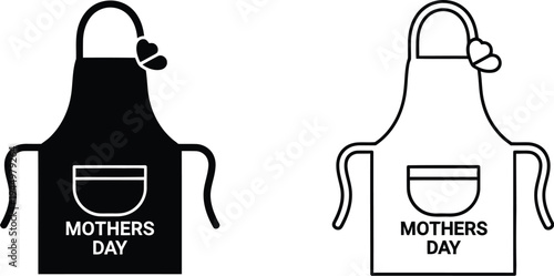 Mother's day apron design Vector