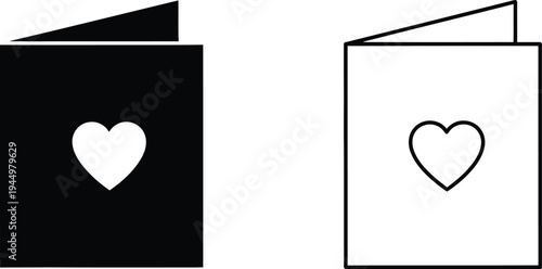 Heart design greeting cards Vector