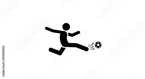 Kicking Soccer Ball