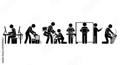 Office Worker Daily Tasks