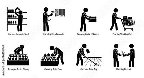 Warehouse Worker Icons