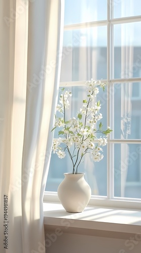 window curtains flowers booth poster background