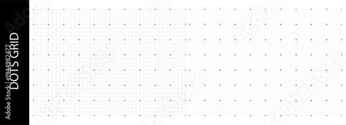 Dotted blueprint overlay for tech digital pattern, dashed lines cross. Grid bg for scan graph, hud square element. Black architect grid vector, data notebook paper. Chart drawing tech rectangle sheet