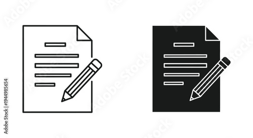 Document Pencil Writing Business Concept