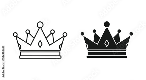 Crown Icons Royal Symbol Leadership Success