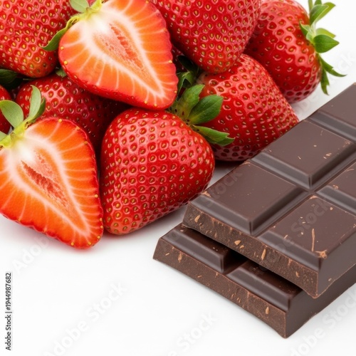 Fresh Strawberries with Chocolate Delight