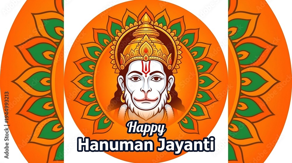 Fototapeta premium happy hanuman jayanti