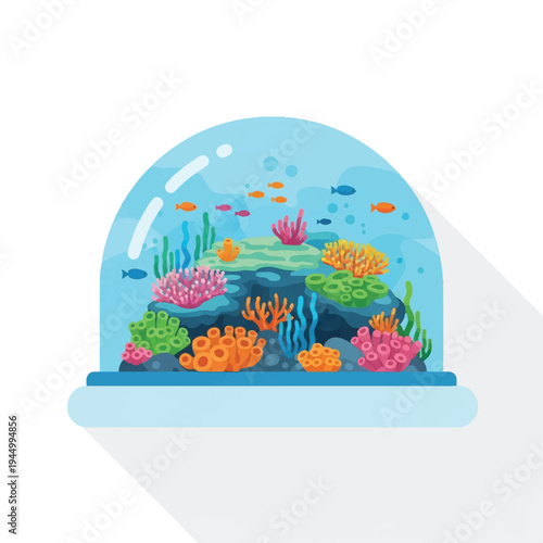 Colorful Fish Coral Reef Aquarium Scene 4.
