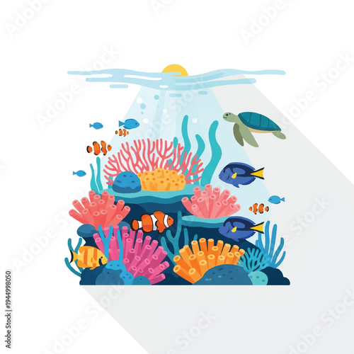 Colorful Fish Swimming Near Coral Reef 8.