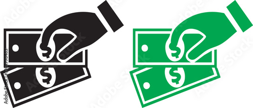 Profit payment icon illustration design