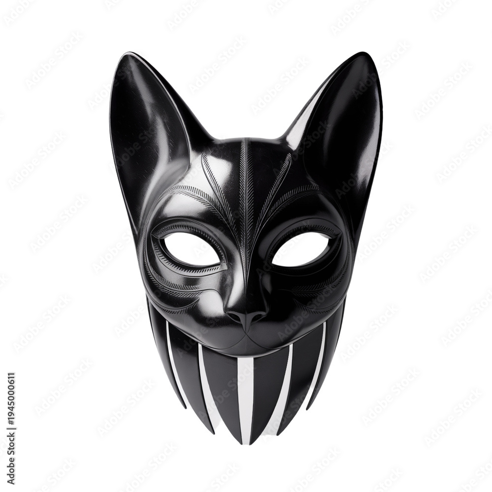 Obraz premium black cat mask