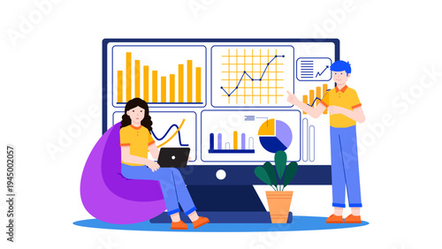 Modern dashboard interface showing key performance indicators and data