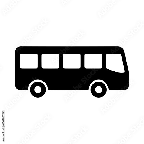 Vector illustration of a vintage red city school bus isolated on white, a classic cartoon vehicle for public transportation and travel tours