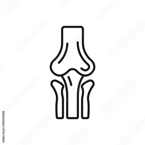 Tibiofemoral icons minimalist flat style design, Tibiofemoral Vector illustration on white background