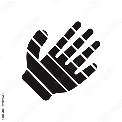 hand icons minimalist flat style design, hand Vector illustration on white background
