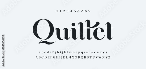 Luxury alphabet letters font and number. Typography elegant wedding classic lettering serif fonts decorative vintage retro concept. vector illustration