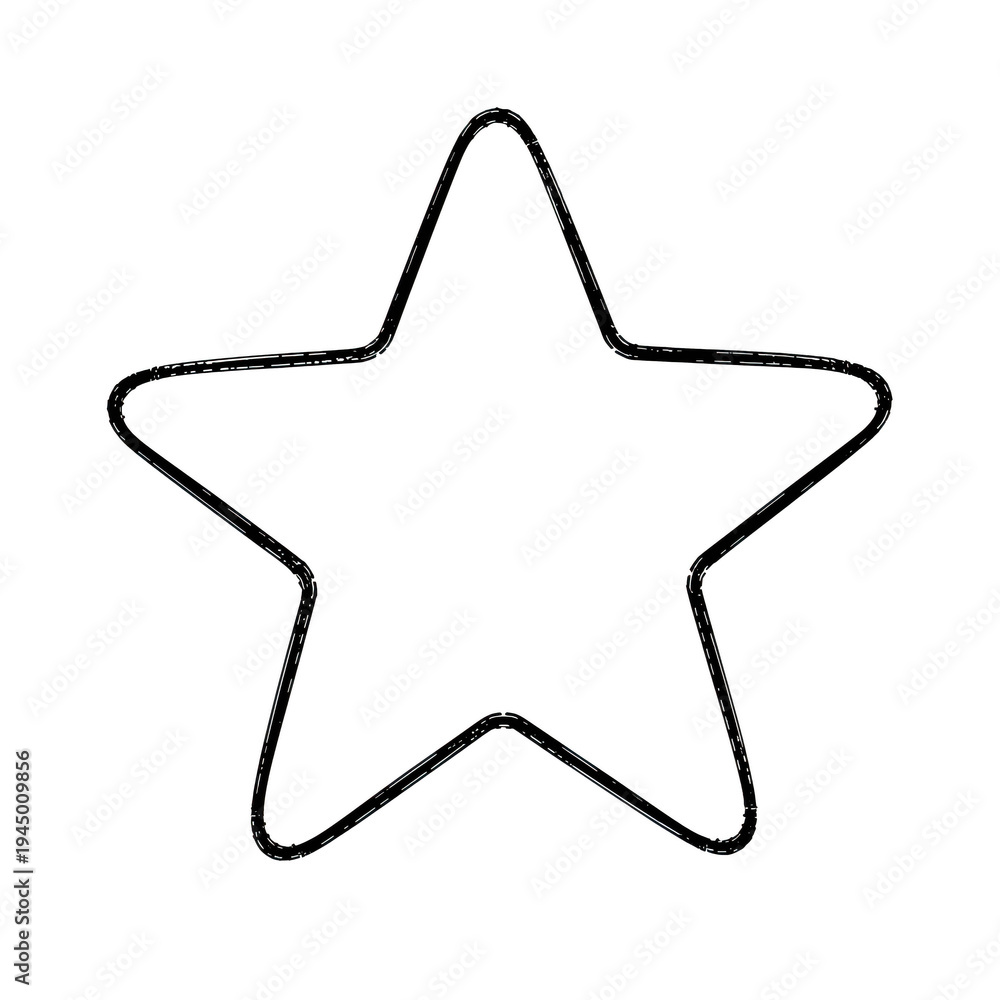 Obraz premium A white star outline on a black background