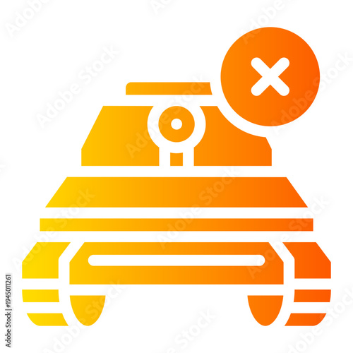 delete gradient icon